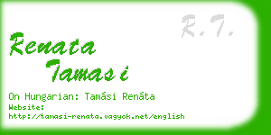 renata tamasi business card