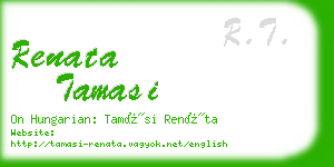 renata tamasi business card